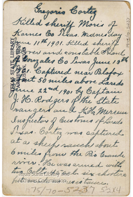 letter from Gregorio